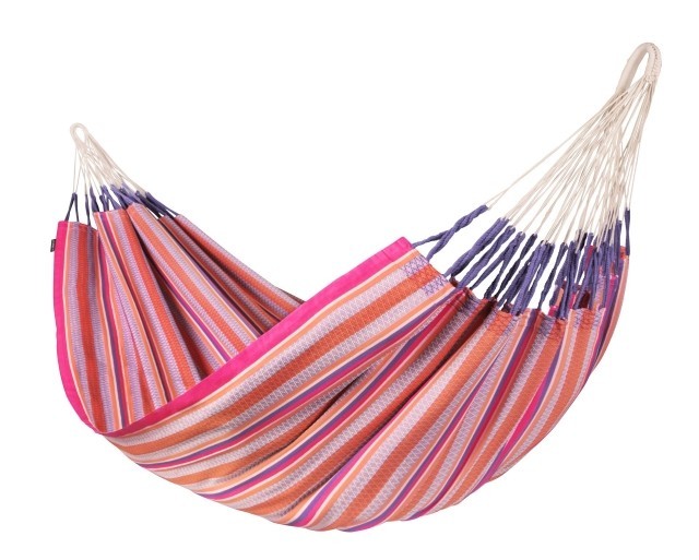 Modesta Flamingo - King size organic cotton hammock, pink by La Siesta LS-MOH18-X2 color rosa