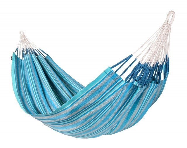Modesta Azure - King size organic cotton hammock, blue by La Siesta LS-MOH18-X3 color blau