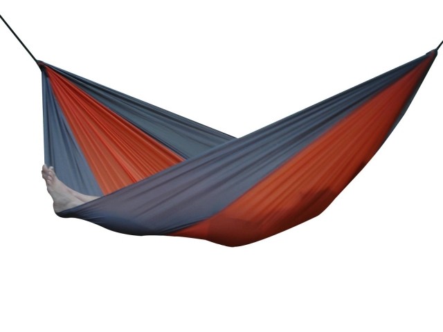 Parachute Hammock - Double (Grey/Orange) by Vivere VI-PAR26 color rot