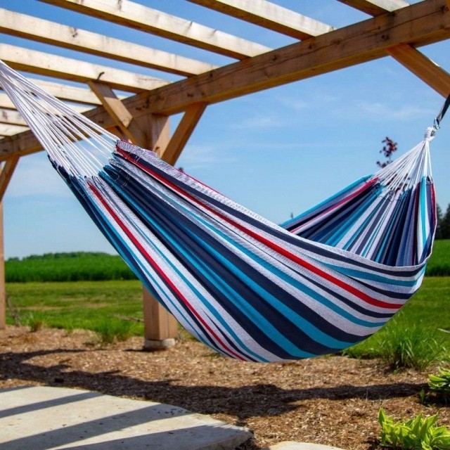 Brazilian Style Hammock - Single (Denim) by Vivere-RIP VI-BRAZ112-OLD color bunt