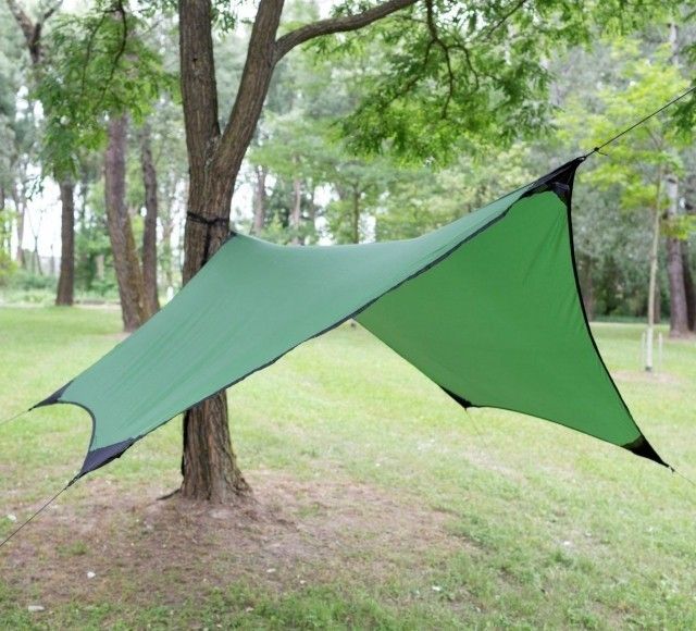 Hideaway HexFly Regendach 3,4 x 3,4 Meter olivgrün by Hideaway Outfitters HO-10000 color grün