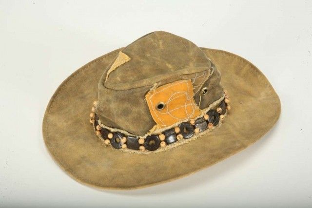 Braunes Schmuck-Band mit hellen Perlen (ohne Hut) by Real Deal Brazil TRD-HB7T 