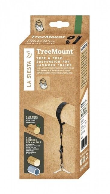 TreeMount Black - (Tree and Pole) Suspension Set for Hammock Chairs by La Siesta LS-TMG45-9 