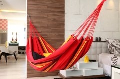 Brasil Comfort Premium Corazon - Doppelhängematte by MacaMex MA-01081 color rot