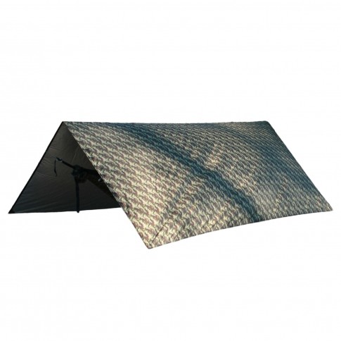 UV Tarp 3 x 3 meters Camo UPF50+ PU3500 / Thermal insulation by Hideaway Outfitters HO-10011 color camouflage
