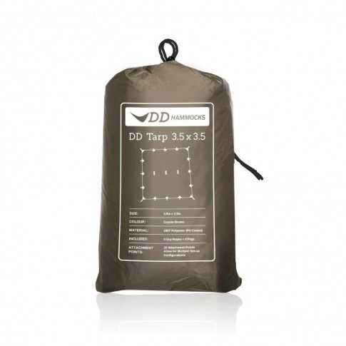 Tarp 3,5 x 3,5 Coyote brown by DD Hammocks DD-21396 color braun