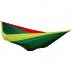 OffRoad Double Travel Hammock rasta tricolore by Hideaway Outfitters HO-0016030409 color grün